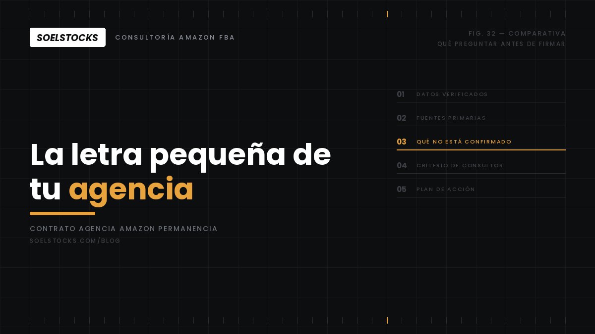 En este momento estás viendo El contrato de tu agencia de Amazon: la letra pequeña que firmas