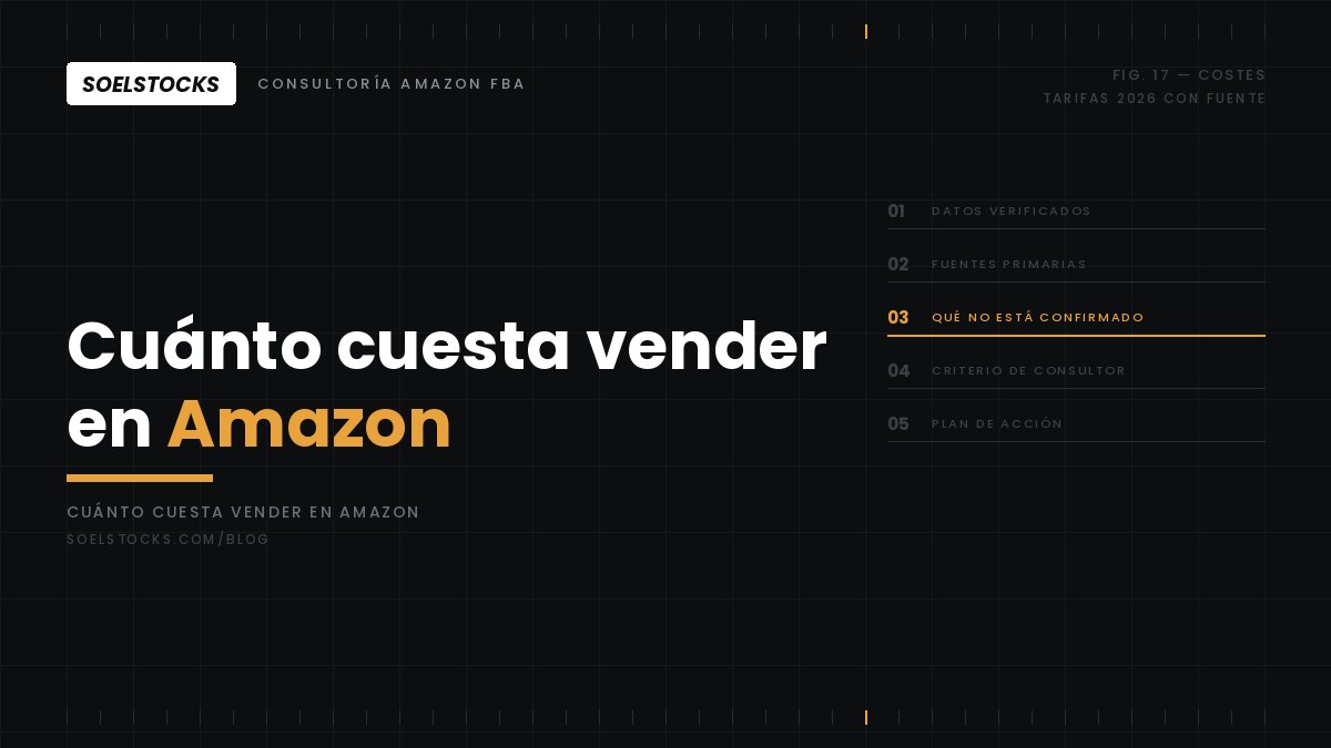 En este momento estás viendo Cuánto cuesta vender en Amazon en 2026: las tarifas reales con fuente