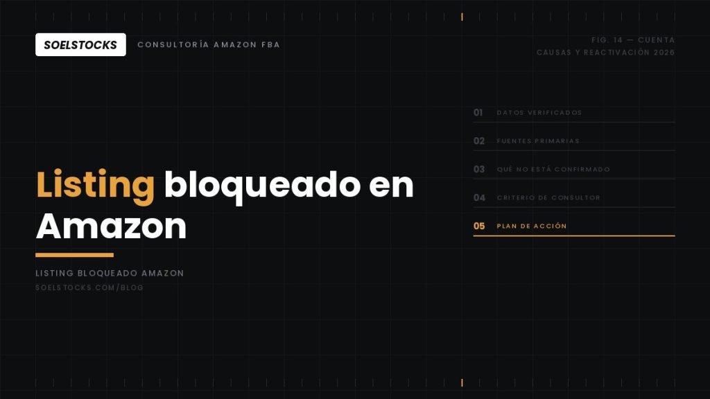 Listing bloqueado o suprimido en Amazon: causas y reactivación