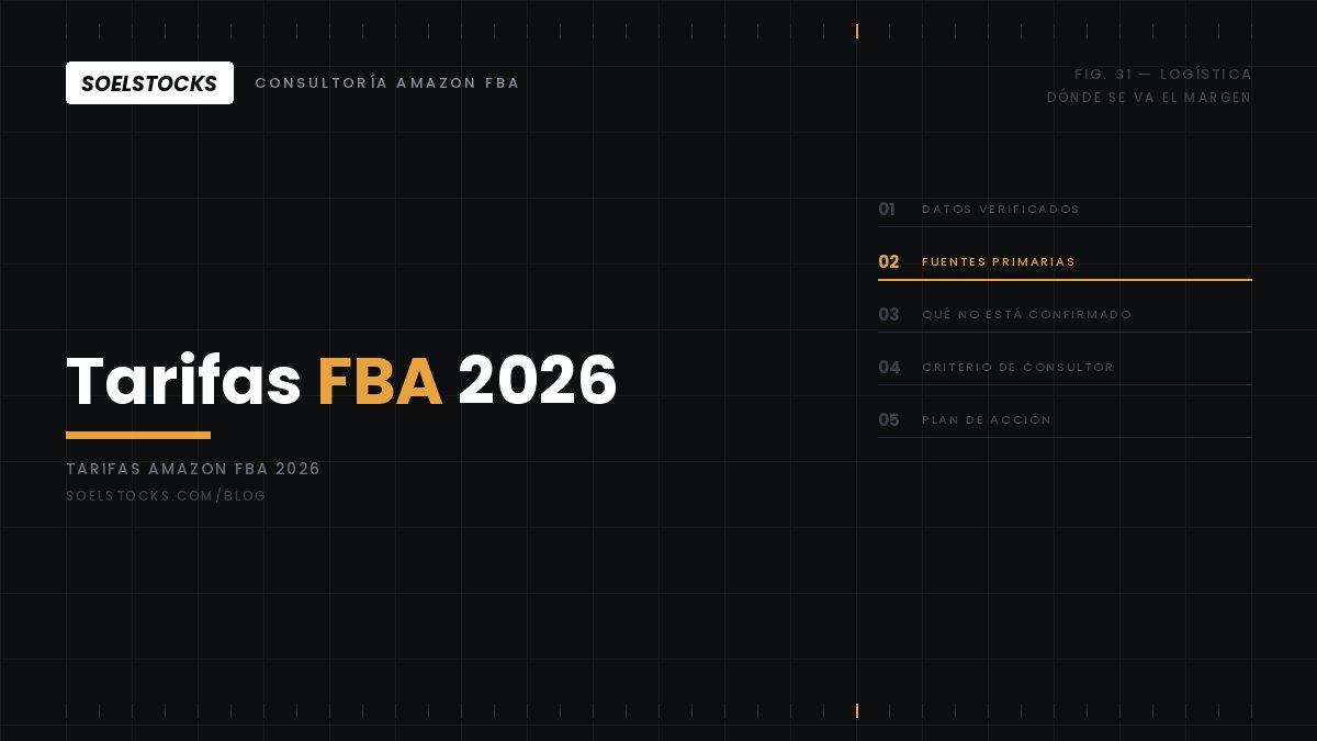 En este momento estás viendo Tarifas FBA 2026 en España: dónde se va el margen sin verlo