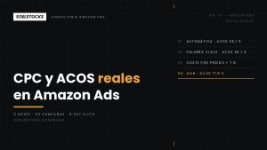 Lee más sobre el artículo CPC, ACOS y conversión reales en Amazon Ads: 3 meses, 63 campañas y 8.097 clics