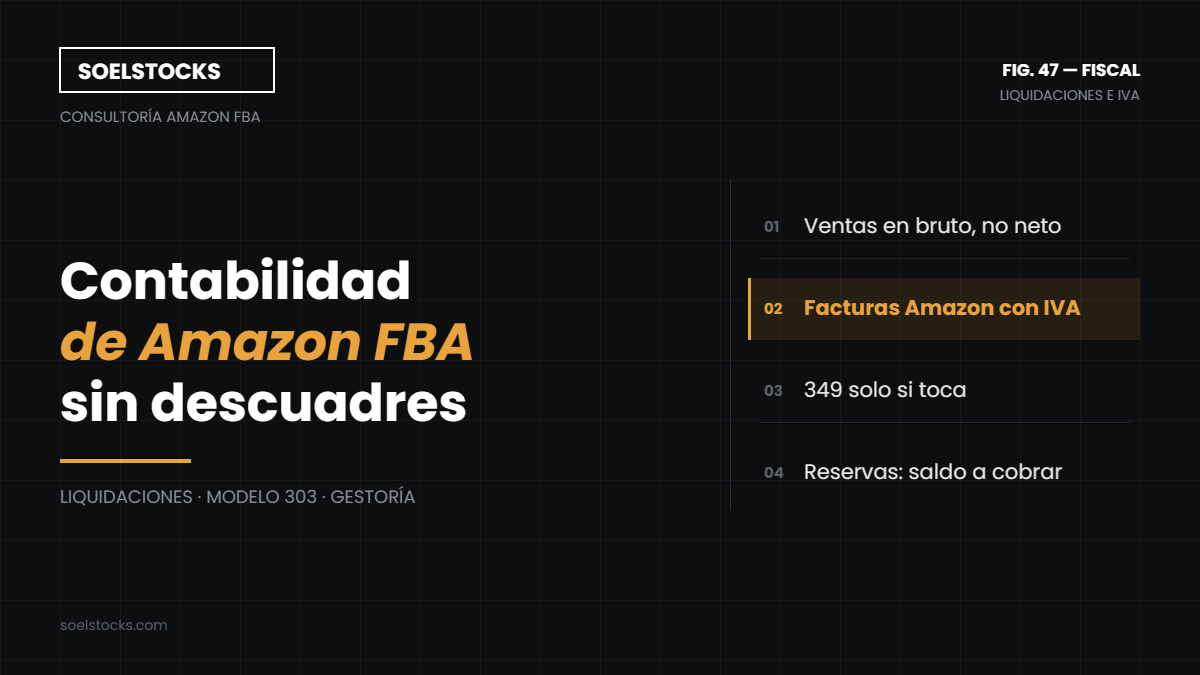En este momento estás viendo Contabilidad de Amazon FBA en España: liquidaciones, facturas de Amazon y qué pedir a tu gestoría