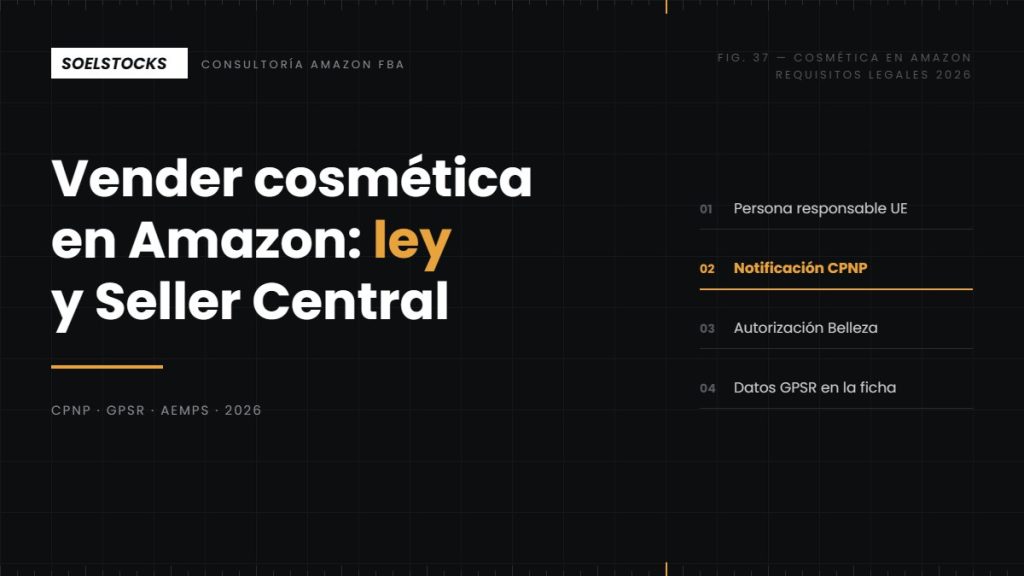 Vender cosméticos en Amazon España: requisitos legales 2026
