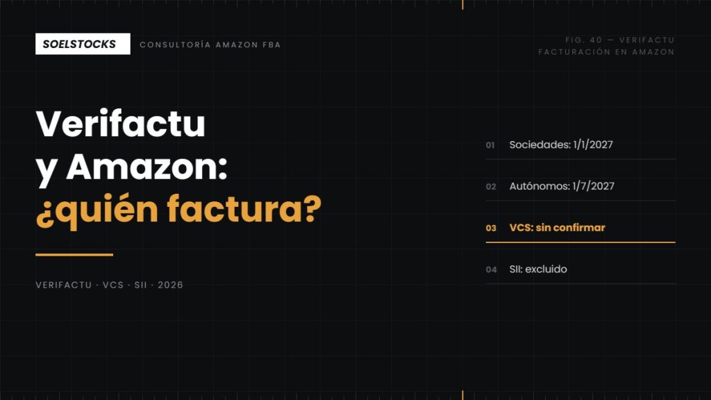 Verifactu y Amazon: qué cambia para vendedores y qué no está claro